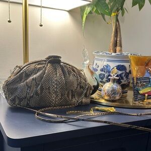 Judith Lieber Python Clutch